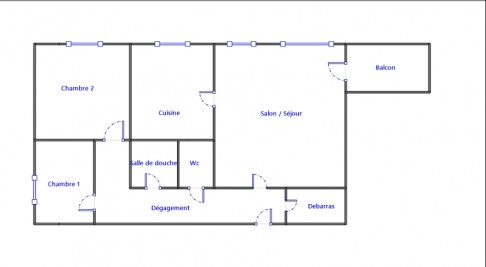 Appartement - BISCHHEIM - 81m² - 2 chambres