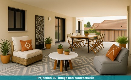 Appartement - ERSTEIN - 67m² - 2 chambres