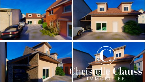 Maison - GAMBSHEIM - 90m² - 2 chambres