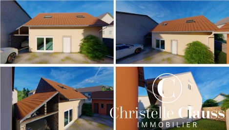 Maison - GAMBSHEIM - 90m² - 2 chambres